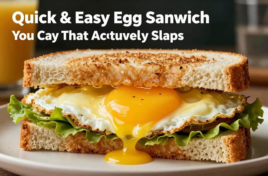 Quick & Easy Egg Sandwich You Can Make Before Work That Actually Slaps