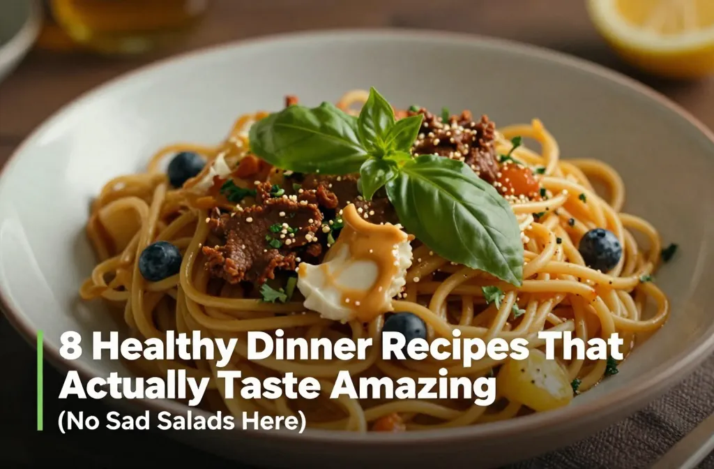 8 Healthy Dinner Recipes That Actually Taste Amazing (No Sad Salads Here)
