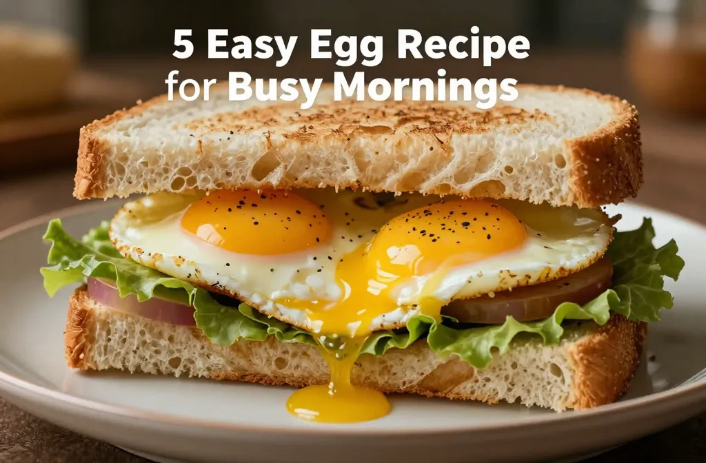 5 Easy Egg Sandwich Recipes for Busy Mornings
