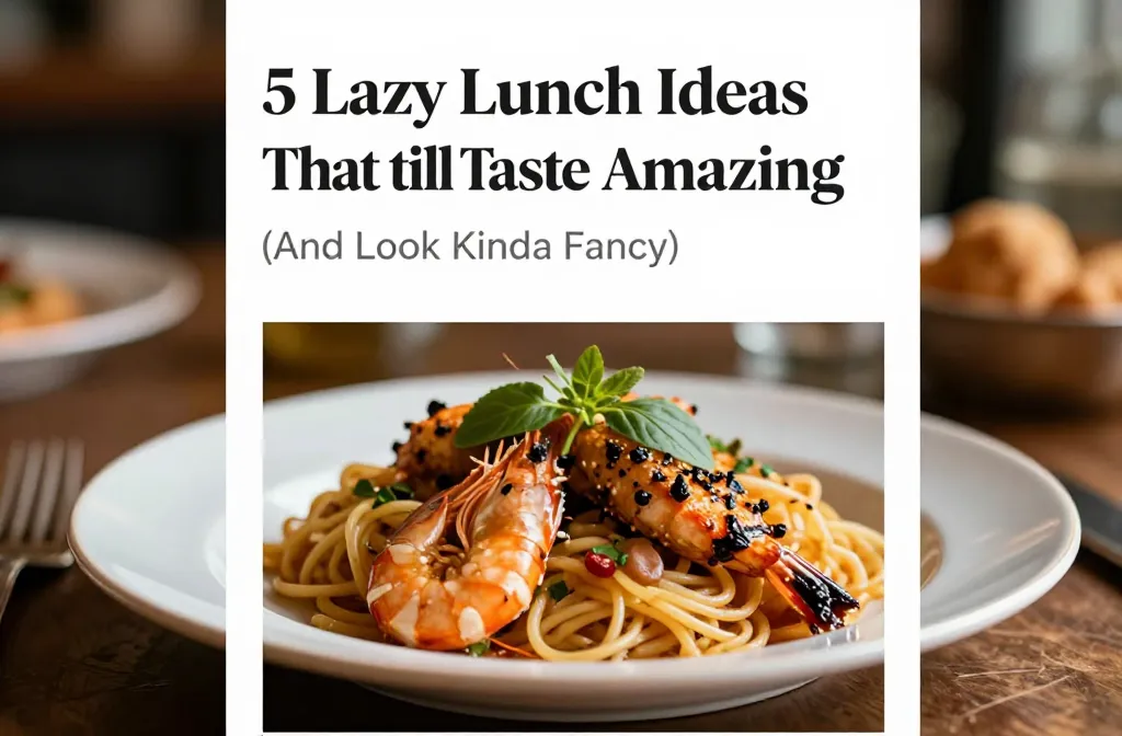 5 Lazy Lunch Ideas That Still Taste Amazing (And Look Kinda Fancy)
