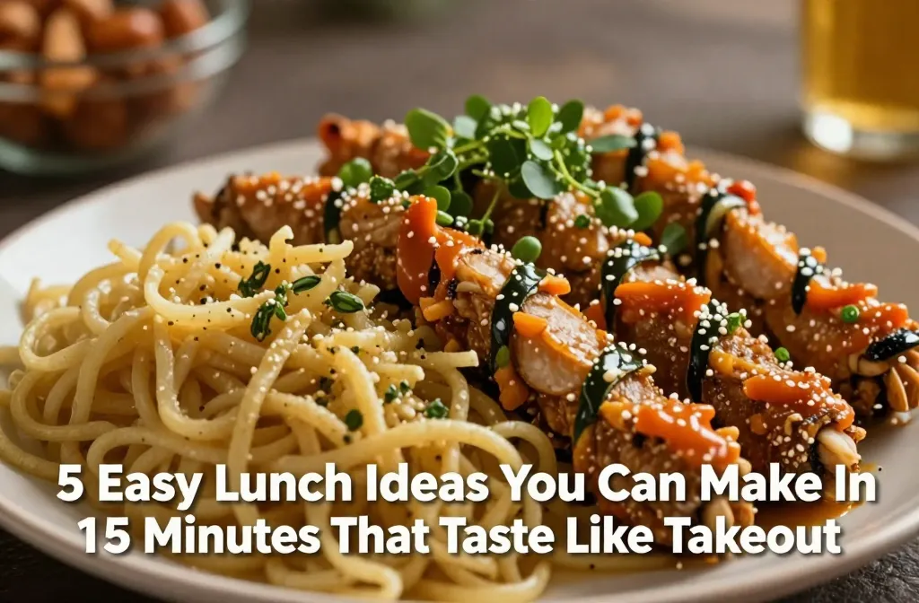 5 Easy Lunch Ideas You Can Make In 15 Minutes That Taste Like Takeout